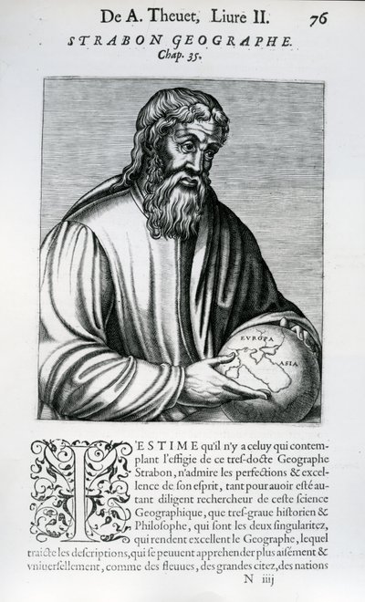 Strabo, illustration from Andre Thevet
